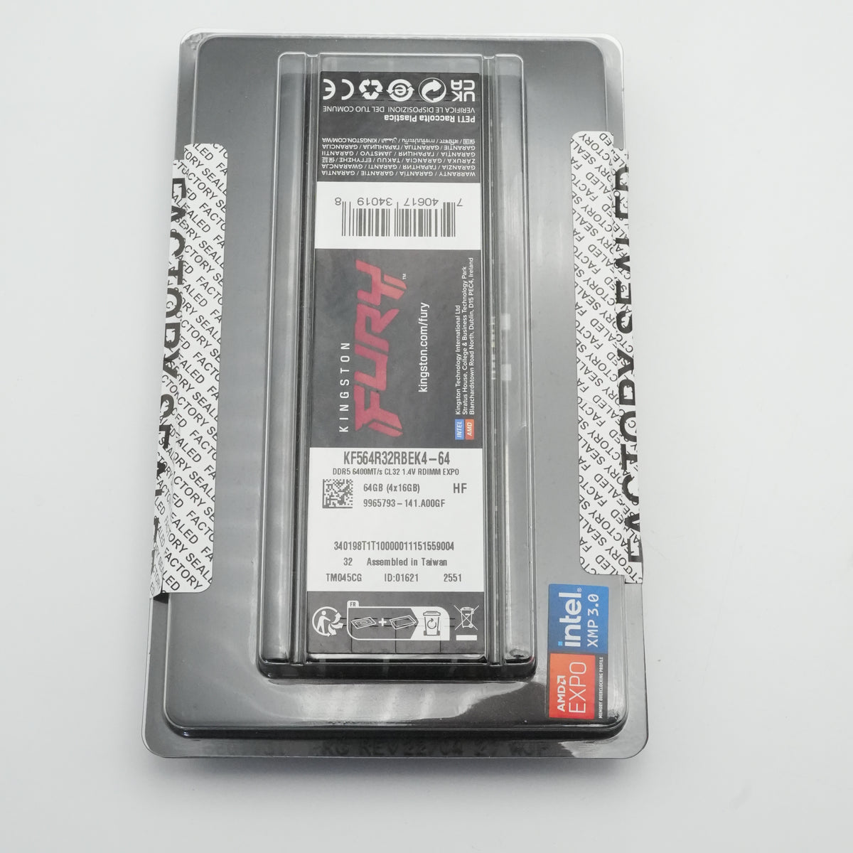 Kingston KF564R32RBEK4-64 FURY Renegade Pro 64GB (4x16GB) DDR5 6400 MHz - NEW