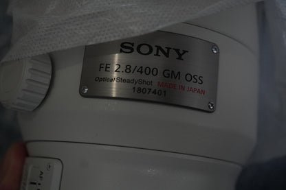 Sony FE 400mm f2.8 GM OSS Lens SEL400F28GM - Mint w/ Case