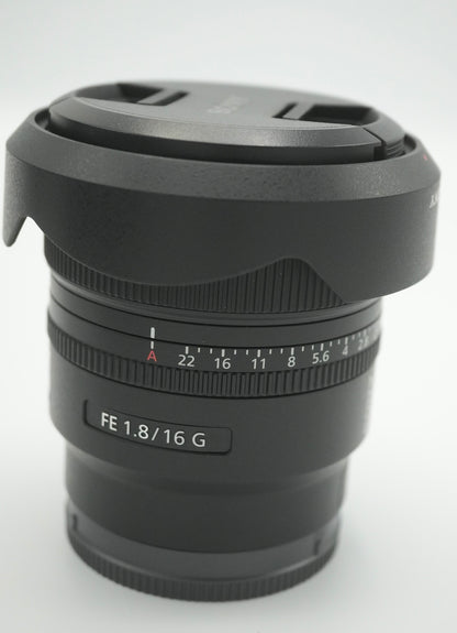 Sony FE 16mm f/1.8 G Ultrawide Camera Lens (Sony E) SEL16F18G