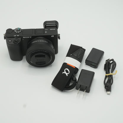 Sony a6400 24.2MP APS-C Mirrorless Camera w/ PZ 16-50mm f/3.5-5.6 OSS Lens - EUC