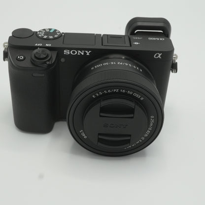 Sony a6400 24.2MP APS-C Mirrorless Camera w/ PZ 16-50mm f/3.5-5.6 OSS Lens - EUC