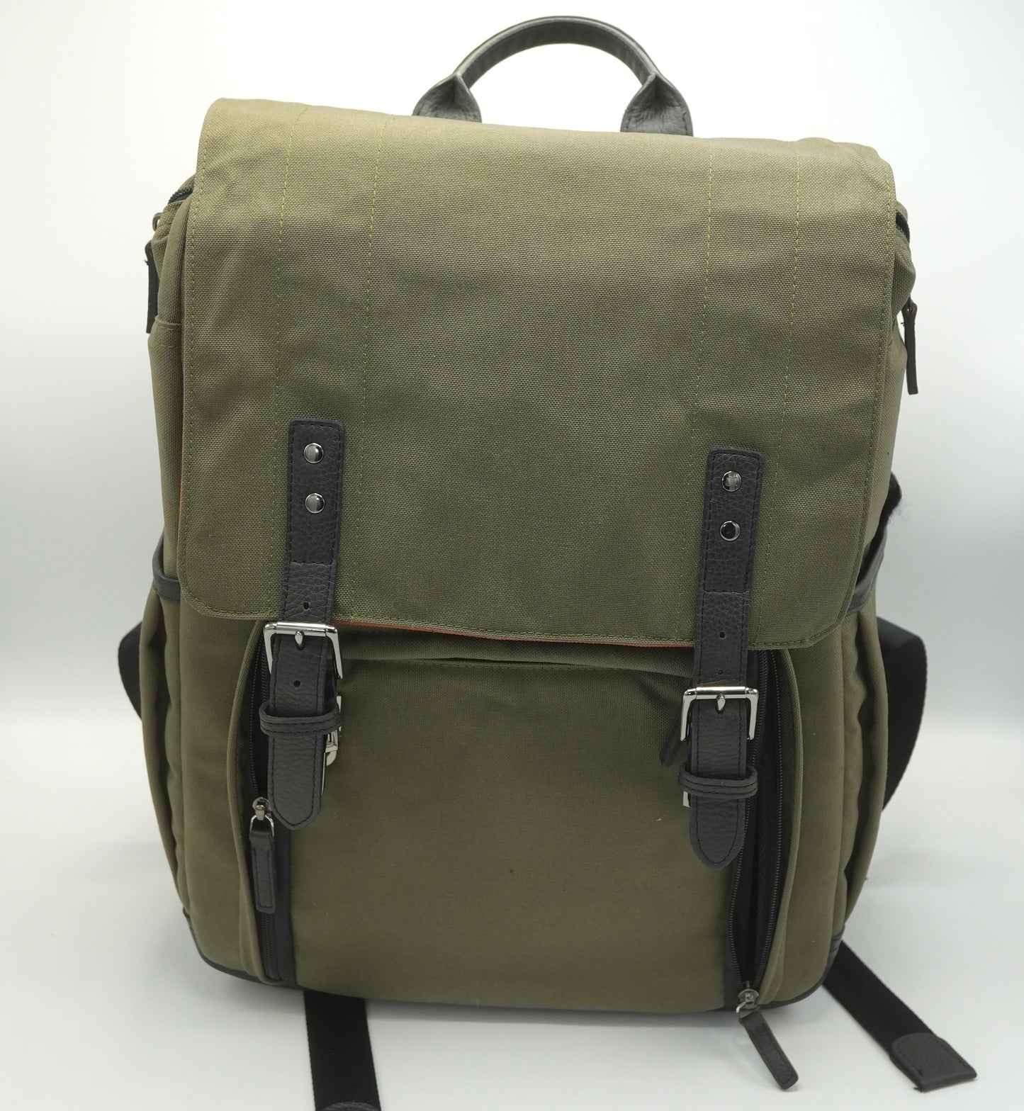 ONA x Tutes The Camps Bay Backpack Camera & Laptop Bag - Green/Orange Nylon