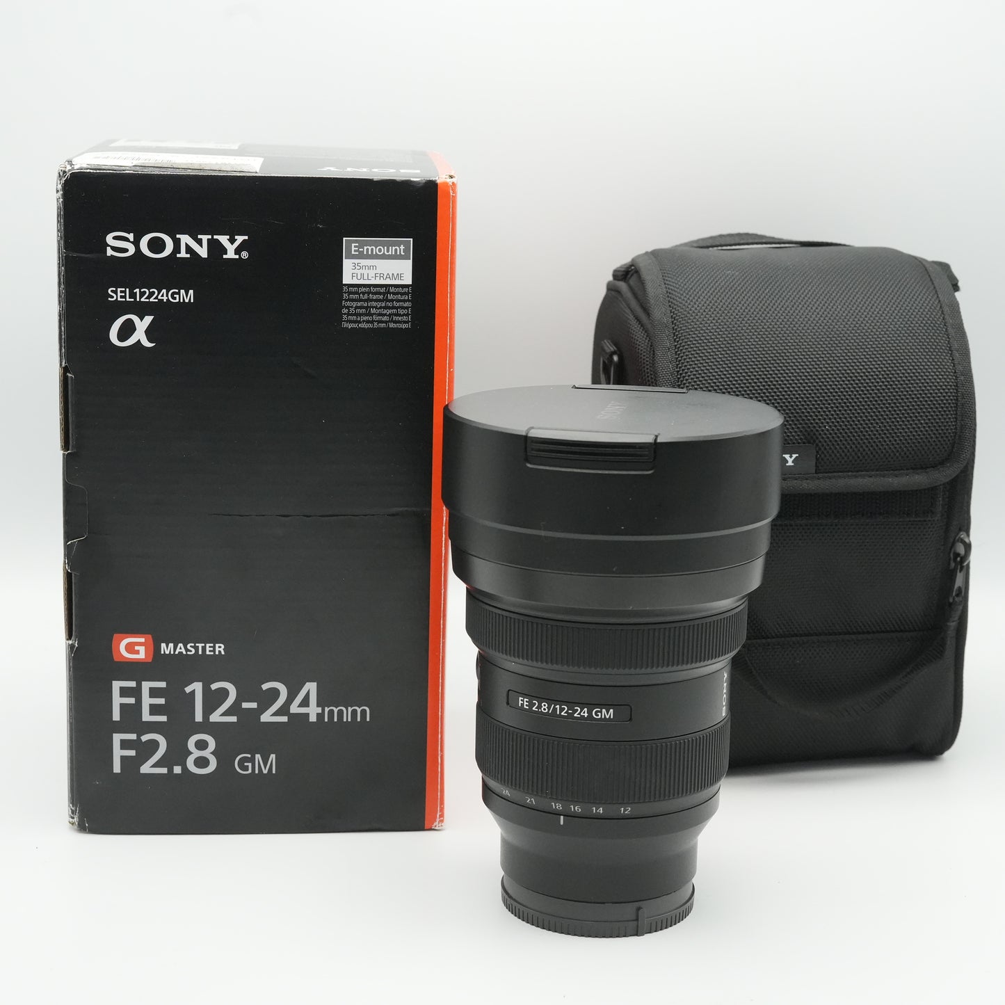Sony FE 12-24mm f/2.8 GM Lens Wide Angle Lens SEL1224GM + case