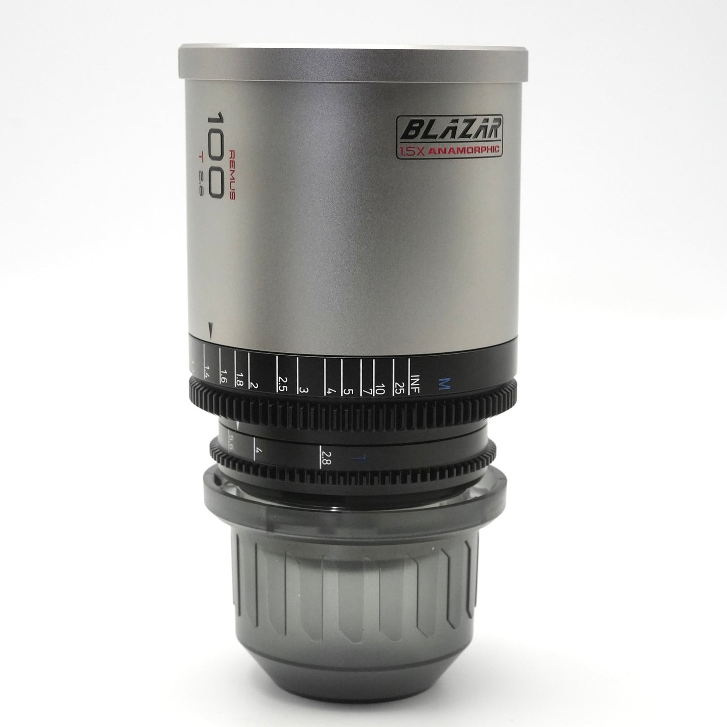 BLAZAR LENS Remus 100mm T2.8 1.5x Anamorphic Lens (ARRI PL, Silver Flare)