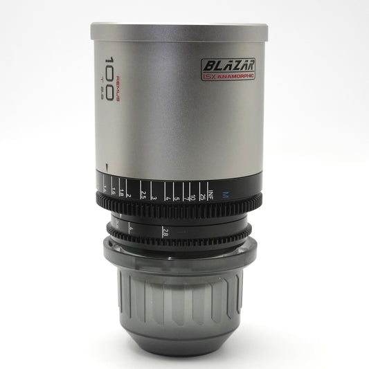 BLAZAR LENS Remus 100mm T2.8 1.5x Anamorphic Lens (ARRI PL, Silver Flare)
