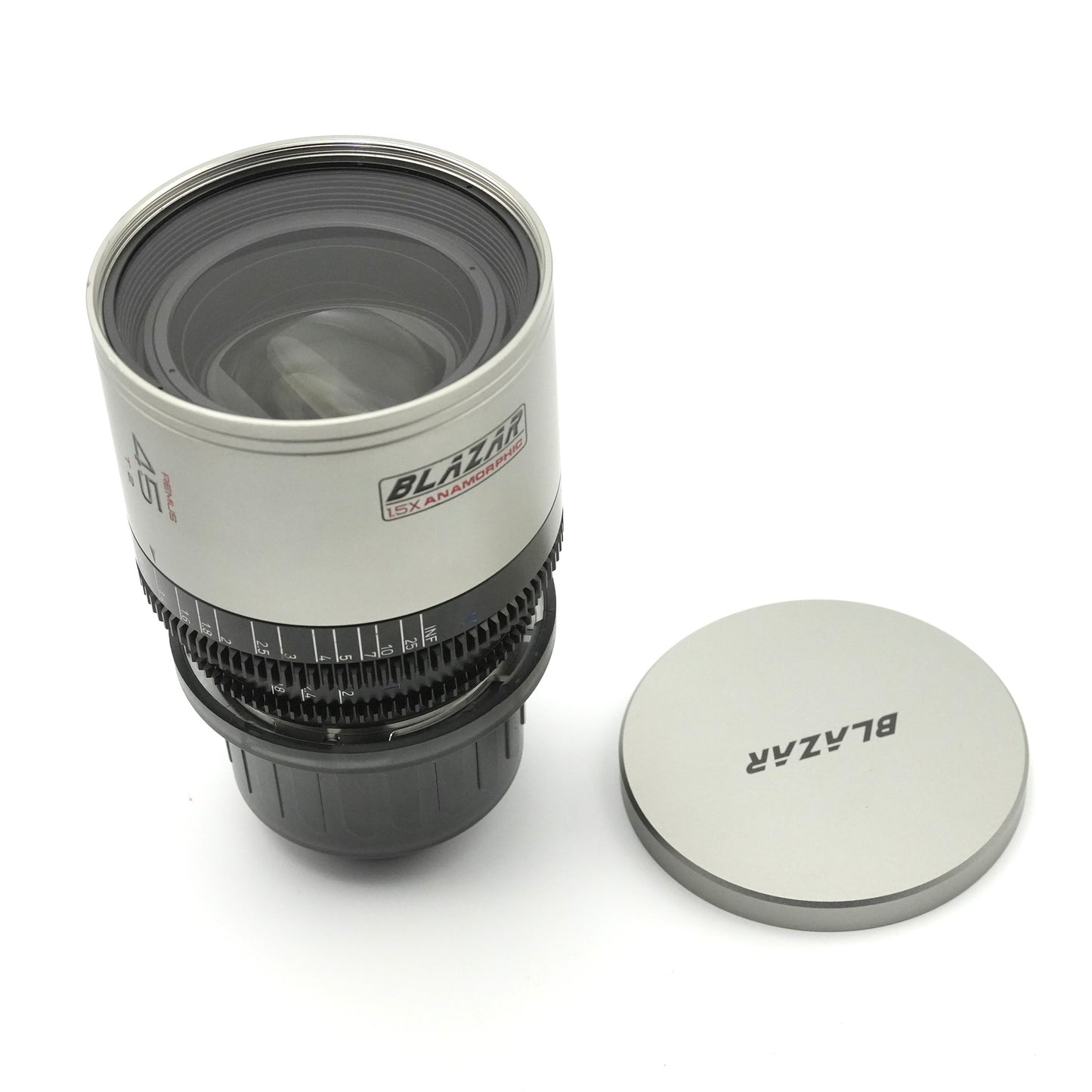 Blazar Lens Remus 45mm T2.0 1.5X Anamorphic Lens (Arri Pl Mount, Silver Flare)