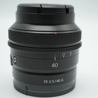 Sony FE 40mm f/2.5 G Full Frame E-Mount Lens - SEL40F25G